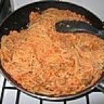 recette spaghettis aux crevettes