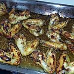 recette Ailes de poulet rôtis au miel citron sésame