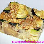 recette Clafoutis de cèpes, champignons de Paris & courgettes