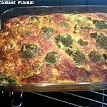 recette Flan de brocoli, tomates, poivrons (et poulet)