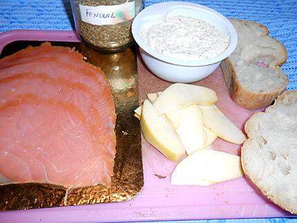 Tartine au saumon 430