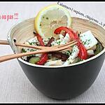 recette ** TAPAS froides ou chaudes : chipirons, calamars ou supions aux poivrons et chorizo à la plancha ou pas **