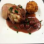 recette Cailles aux cerises du Nord et croquettes au cynorrhodon