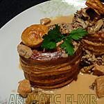 recette Vol- au- vent  aux champignons