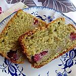 recette Cake thé matcha et framboises ( sans beurre)