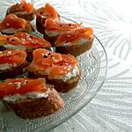 recette Croûtons Chèvre Saumon