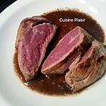 recette Steak SAUCE BEURRE DE NOISETTE AU VINAIGRE BALSAMIQUE  ET CRÈME