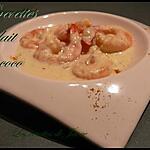 recette crevettes au lait de coco