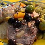recette CANARD AUX OLIVES DE MAMY MONIQUE