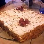 recette gâteau crème pâtissière et ses fraises spéculoos