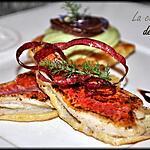 rouget : recette Filet de rouget sur blinis et mousse d'avocats