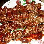 recette Brochette de boeuf tériyaki