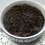 recette Compote de pommes au chocolat et miel.micro-ondes.