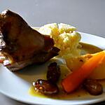 recette SOURIS D'AGNEAU AU MIEL, COING ET DATTES
