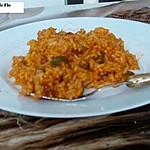 thé vert : recette Riz poivron chorizo