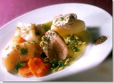 recette Tête de veau, sauce ravigote, du chef Jean-Pierre Vigato