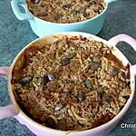 recette Crumble d'aubergine à la farine de sarrasin