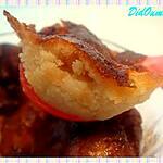 pignons de pin : recette clafoutis individuels miel/nougat de Gloria