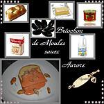 brioche : recette briochon de moules sauce aurore