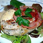 volaille : recette Galettes de riz avec sauce basilic et pancetta