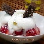 sirop : recette Coupe de fraises