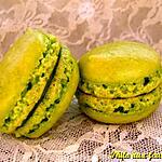 recette Macarons fourrés au citron & au basilic