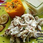 recette EFFILOCHEE DE BAR - CONDIMENT LITCHI WASABI