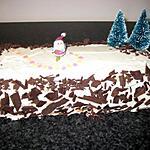 recette Gâteau de noël fruits crème fraîche