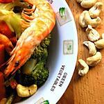 recette Un petit sauté de crevettes aux légumes croquants