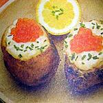 recette Pommes au four farcies au saumon
