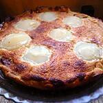 recette tarte à la frangipane, poire et pralinoise