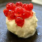 recette Caviar de groseilles croustillantes, glace à la badiane
