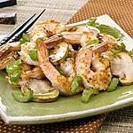 recette Crevettes au gingembre et champignons