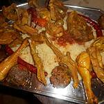 recette Couscous agneau,poulet,boulettes et merguez