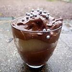 recette verrine de poire et mousse au chocolat