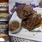 recette Filet mignon de porc garni courgette.échalote.