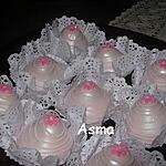 amande;glacage rose: : recette les pyramides
