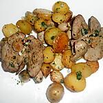 recette FOIES DE LAPIN AIL ET PERSIL