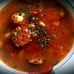 recette Soupe épicée à la saucisse et aux haricots