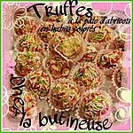 recette Truffes à la pâte d'abricots en habits colorés