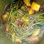 recette Margha ou ragout d'haricot vert et pommes de terres
