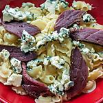 recette Pâtes au roquefort et magret fumé