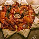recette pizza étoile à la truite fumée