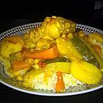 recette COUSCOUS EN SAUCE ROUGE