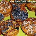 recette Mini clafoutis aux saveurs marines & aux courgettes