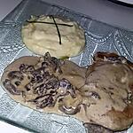recette Roulade de porc a la sauce au champignons et mousse de cèpe, purée maison a l'huile de truffe blanche