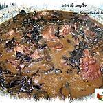 recette civet de sanglier aux trompettes de la mort