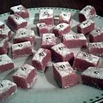 recette PETITS CARRES ROSES