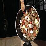 recette steack haché , chorizo