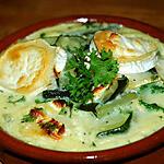 recette Gratin de courgettes au chèvre